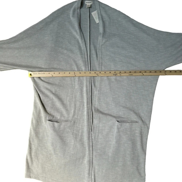 Donni. | Ribbed Lightweight Sandwash Cardigan Sweater, One Size Fits All - Picture 5 of 8